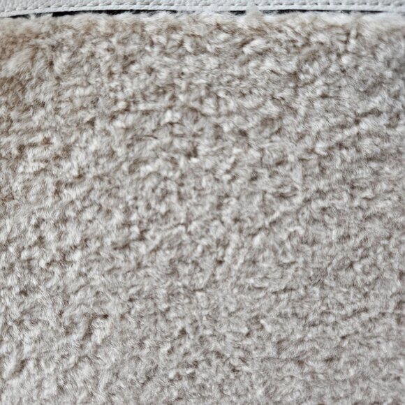 Women's Kate Spade Rosie Satchel Tote Faux Shearling Fur Bag Natural Color - Picture 6 of 14